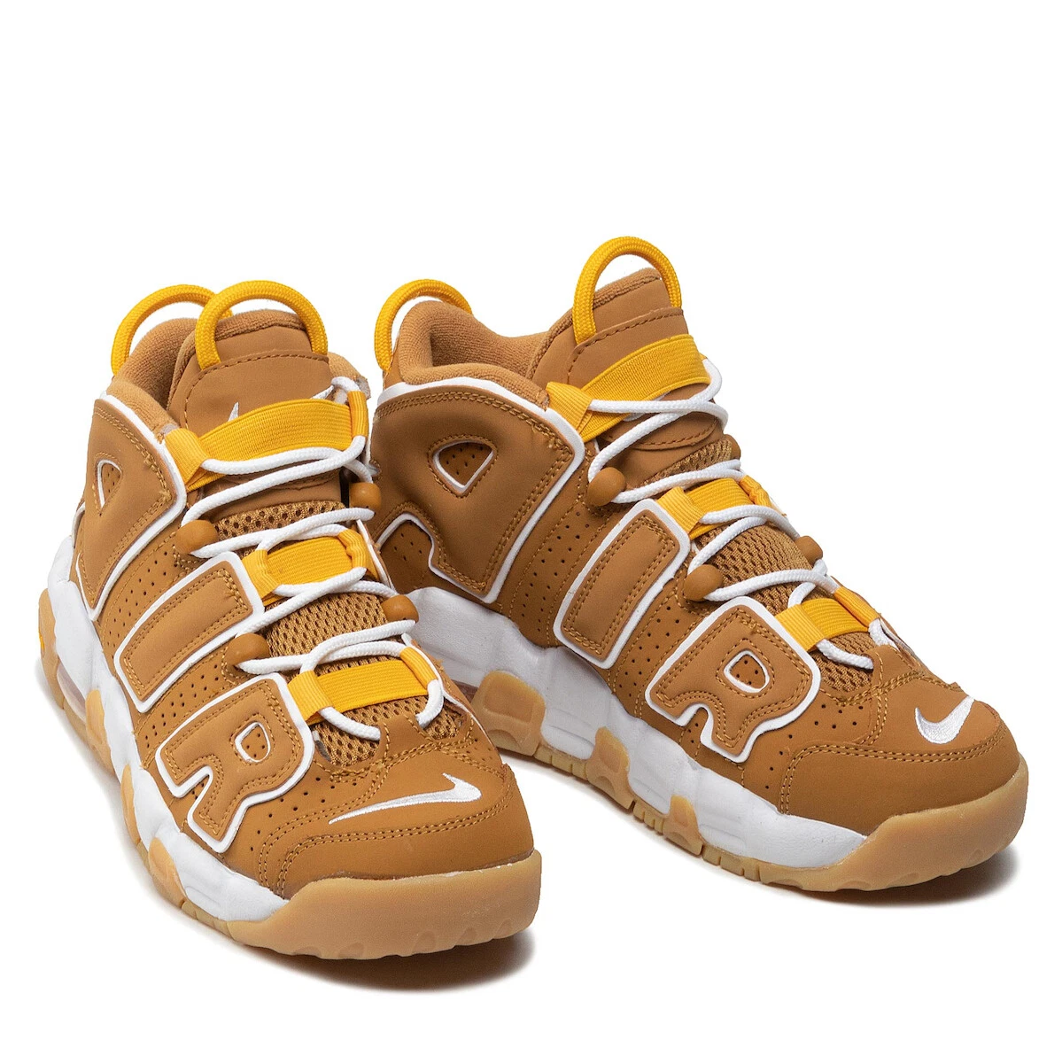 Nike Air More Uptempo Wheat Basketball Shoes High Top Sneakers