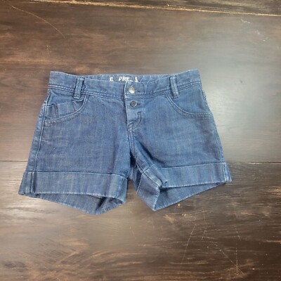  Express Jeans Women's Cuffed Jean Shorts Size 2