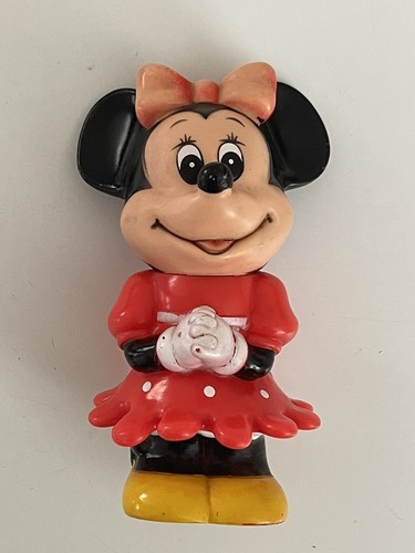 Vintage Minnie Mouse Walt Disney Plastic Toy Rare Collectors 1980 Mickey 17cm - Picture 5 of 15