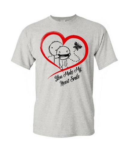 Camiseta Feliz Día de San Valentín Tú Makes Mi Corazón Sonríe Cupido Unisex Adulto Regalo - Imagen 4 de 5