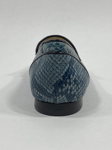 Vince Camuto Kallassa Bluestone Snakeskin Print Leder Loafer Damen 6,5 EU 37 - Bild 10 von 10