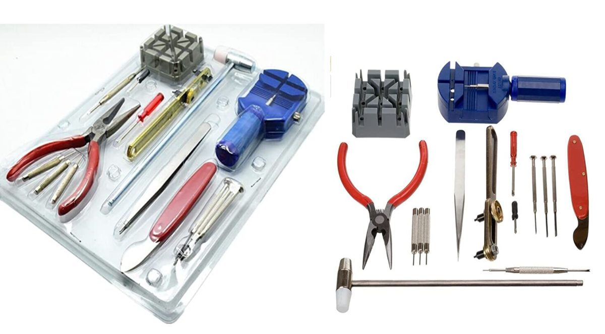 122x Watch Repair Tool Kit Watchmaker Back Case Remover Opener