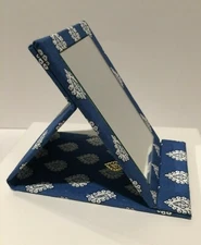 New! Les Olivades Provence Compact Mirror Blue Pierre Deux