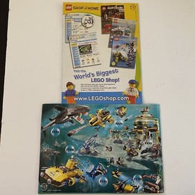 LEGO 7775 Aqua Raiders x 2 INSTRUCTION BOOKLETS MANUAL ONLY No Bricks Box