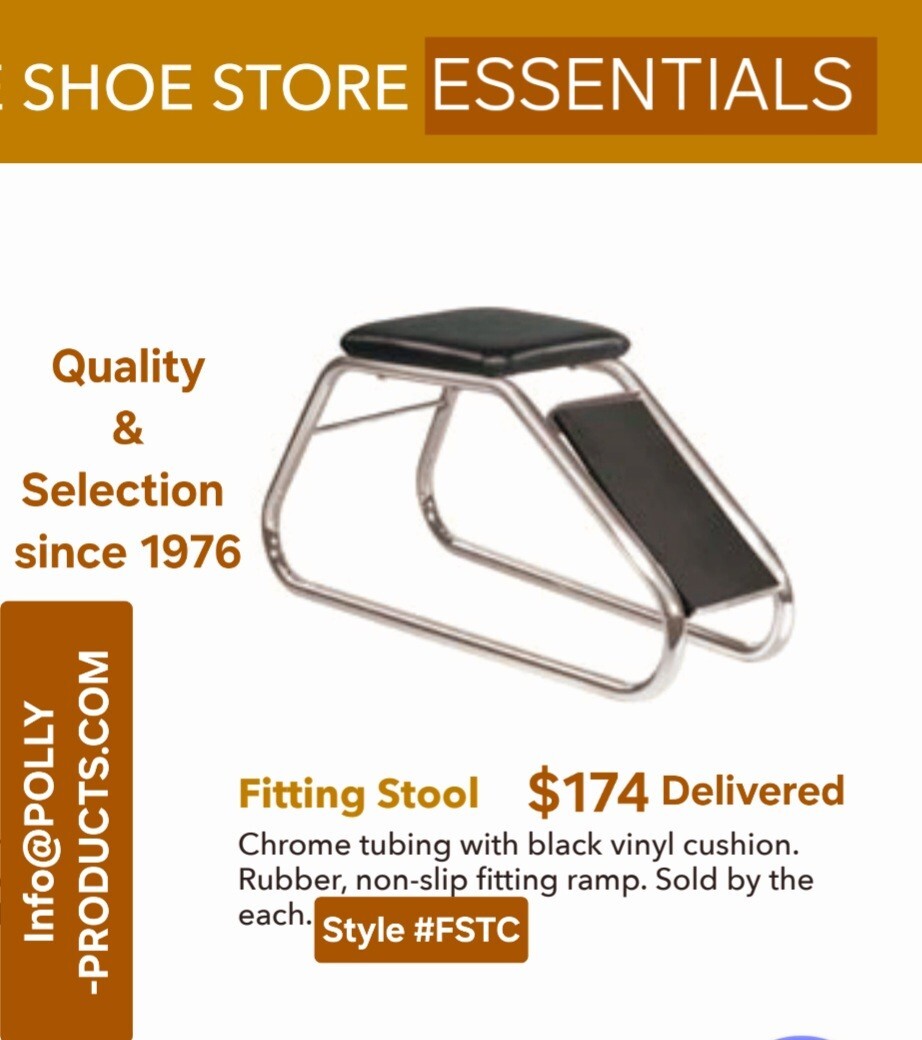 Boot Stool Shoe and Boot/Footwear Fitting Stool #FSTC from Polly Products Company ...