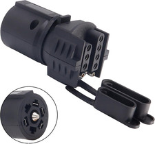 7 Pin Blade to 4 Pin 5 Pin Flat Trailer Adapter Wiring Light Plug Caravan RV Tow