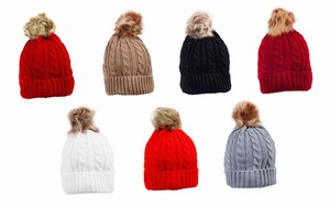 ladies designer bobble hat