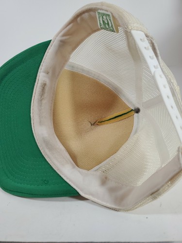 Home Of The Masters Hat Green w/ White Mesh Snapback Vintage Truckers Hat Foam - Picture 8 of 10