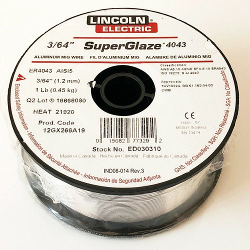 Assorted Size, LINCOLN ELECTRIC, Super Glaze ® ALUMINUM WIRE Spools - Picture 15 of 23