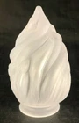 5 3/8" Satin Crystal Vianne Style Glass Pendant Lamp Flame Shade, 2 1/4" fitter