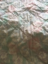 EX-DISPLAY - BED SPREAD - PASTEL COLOURS BLUE / PINK - DOUBLE - MARKS & SPENCER