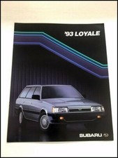 1993 Subaru Loyale 10-page Vintage Car Sales Brochure Catalog 1993 Subaru Loyale 10-page Vintage Car Sales Brochure Catalog
