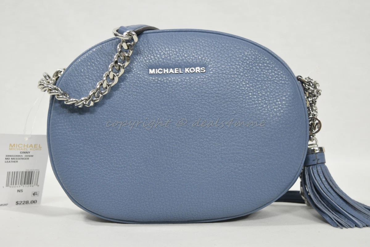 Ginny Medium Pebbled Leather Crossbody Bag