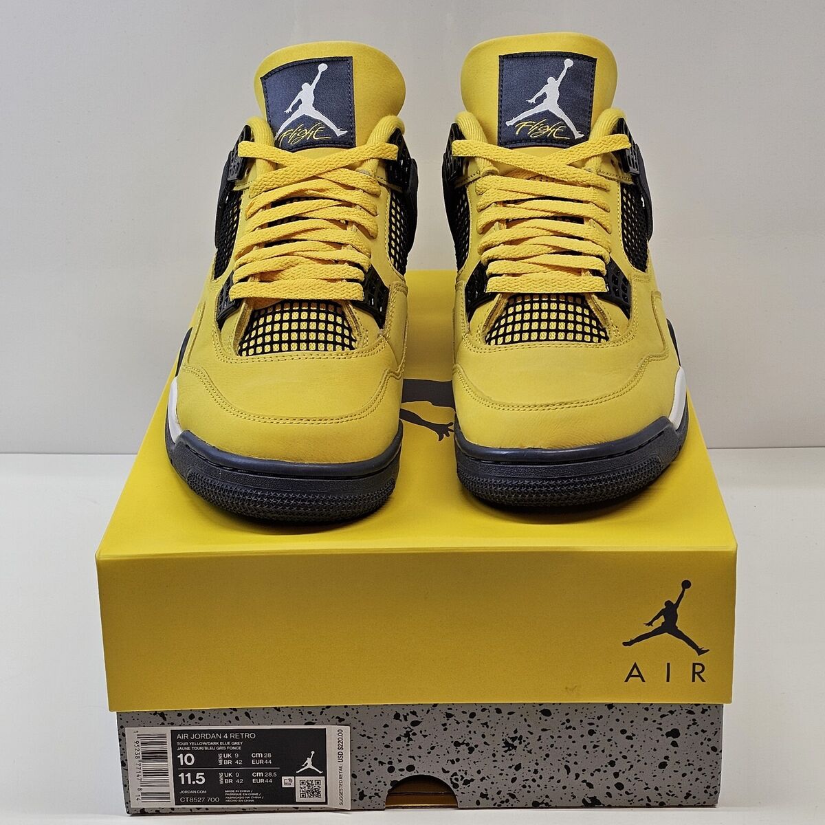 Jordan 4 Retro Lightning US Men's Size 10 CT8527-700 New Jordan 4 Retro Lightning US Men's Size 10 CT8527-700 New