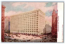 Marshall Field & Co.'s Store From State & Washington Sts., Chicago IL Postcard