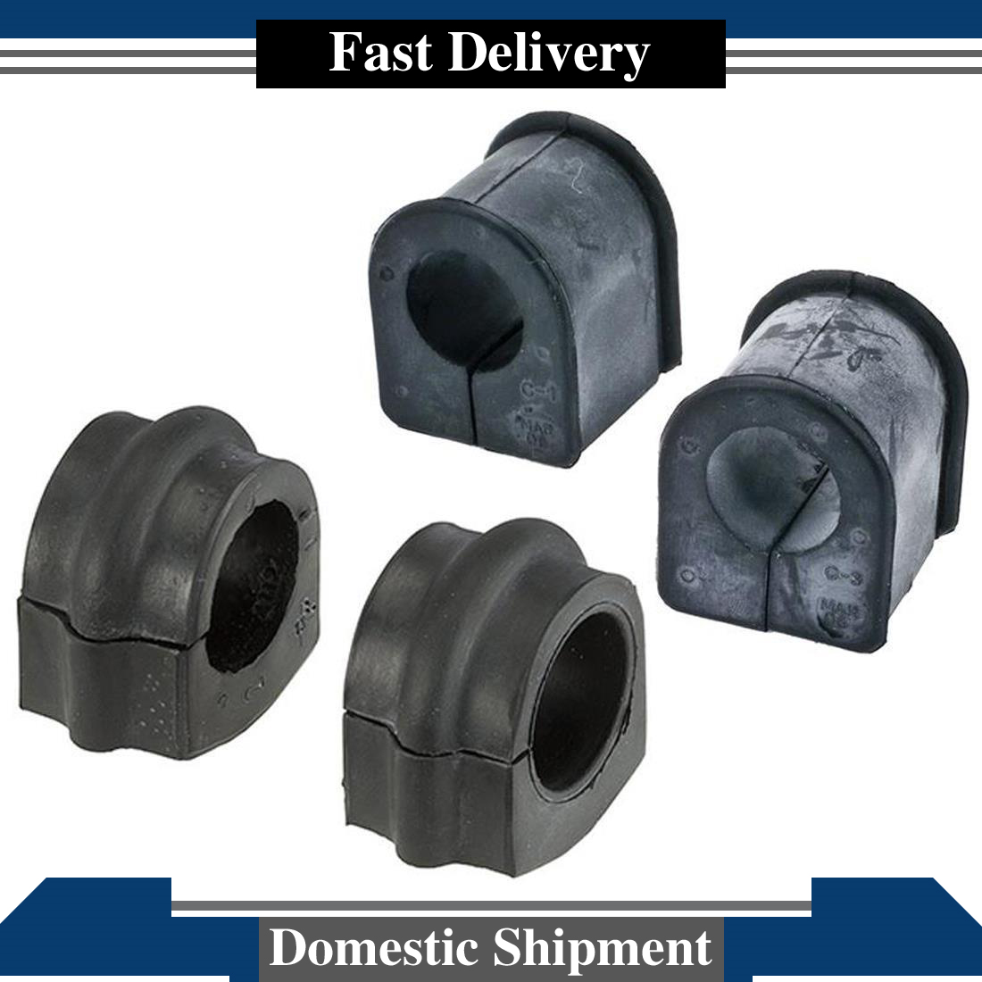 Front Rear Sway Bar Bushings 2X For 2000 2001 2002 2003 2004 Nissan Xterra