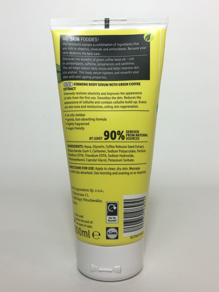 Cien SKIN FOODIES Firming Body Serum + Moisturising Body Lotion Vegan