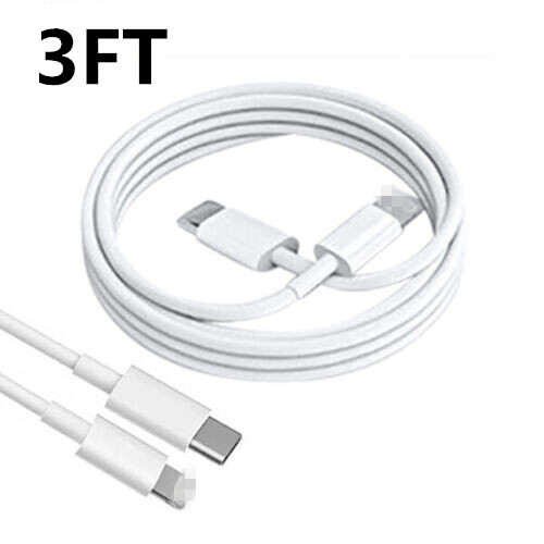 PD Fast Charger USB C Charging Cable Lot For iPhone 14 13 12 11 Pro XR XS X iPad - Picture 6 of 7