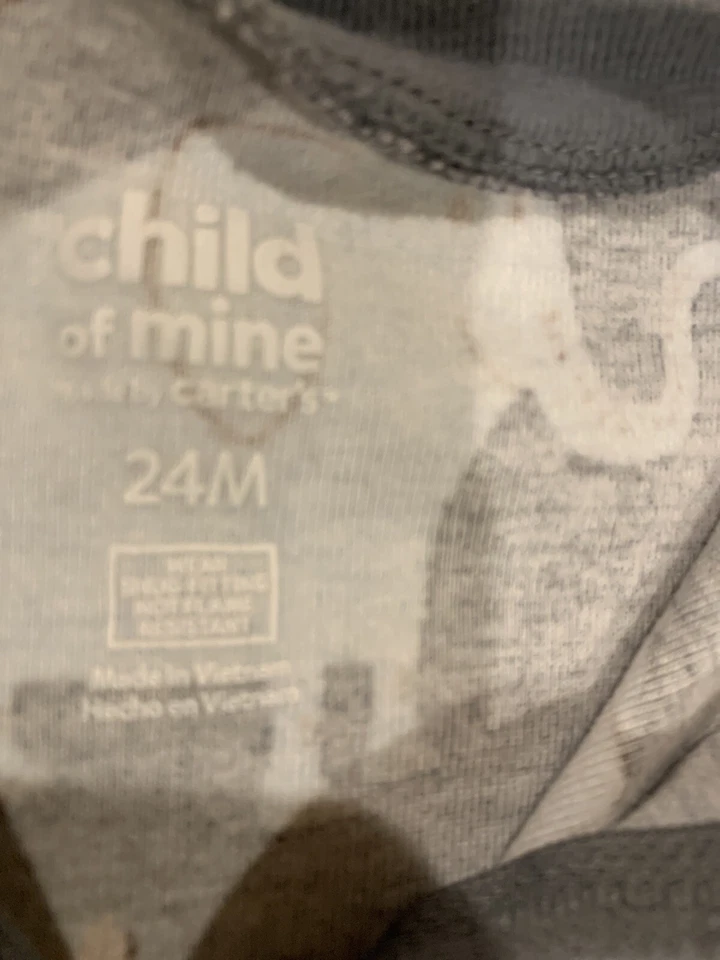 Child Of Mine Baby Boy Size 24 Months One Piece Feet Pajamas Sleepwear — 第 2/4 张图片