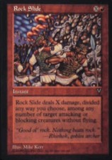 Rock Slide - Visions: #92, Magic: The Gathering Nm R78