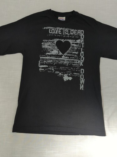 Love Is Dead Don't Look Down Band T-shirt, Black, Adults Small - Afbeelding 3 van 9