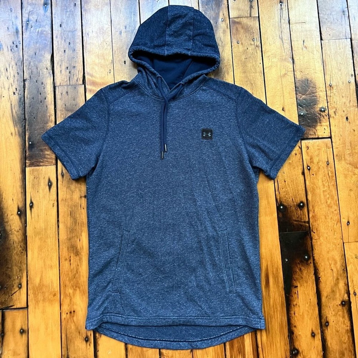 Short Sleeve Hoodie Hooded Shirt Pattern Under Armour Men's Large