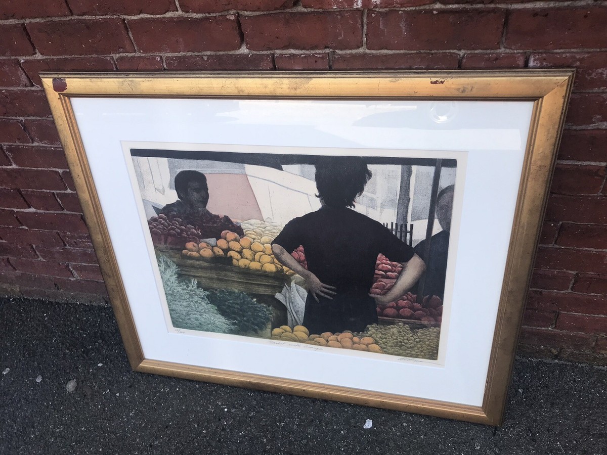 Harold Altman lithographレスティングカップル　リトグラフ Harold Altman lithographレスティングカップル リトグラフ