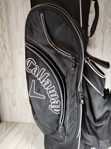 Callaway Black Golf Bag 7 Way Dividers (No Cart) Carry Handle Shoulder Strap - Picture 2 of 18