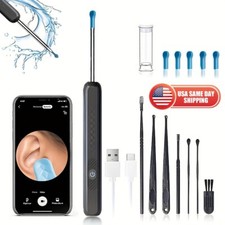 Ear Cleaner Wax Removal Tool Set with Camera Visual Phone APP Zoomable Kid Men