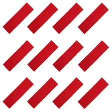 10 RED Headbands Cotton Elastic Stretch Absorbent Sweatband Soft Sport Headband