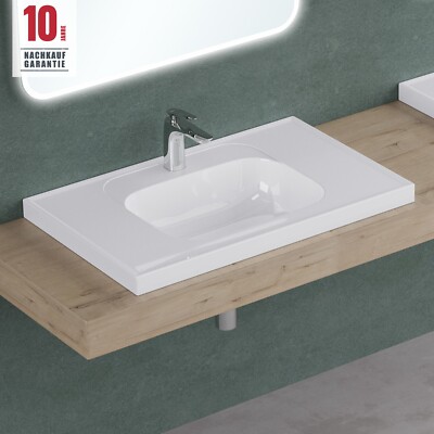 Waschbecken mineralguss Einbauwaschbecken Waschtisch Einsatz Becken Neu!