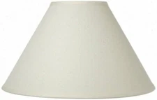 Eggshell Linen 10 Inch Round Flare Chimney Style Oil Lampshade Replacement