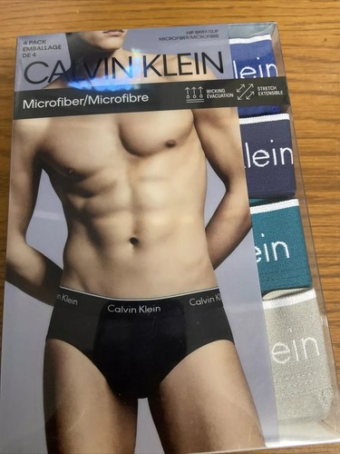 NWT Calvin Klein MEN's (X-LARGE) 4-PACK HIP BRIEFS NP2345O-906 - Picture 5 of 5