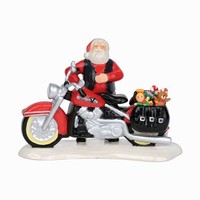 Department 56 Originial Snow Village Santa's Sleigh Is A Harely Village Acce on sale Department 56 Originial Snow Village Santa's Sleigh Is A Harely Village Acce on sale