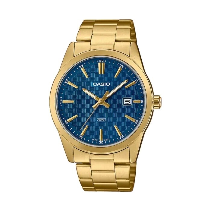 CASIO COLLECTION Mod. DATE GOLD - CARBON LOOK - BLUE 14843853