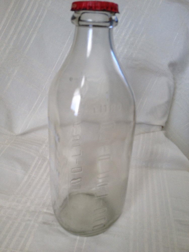 Vintage Liter Glass Bottle Volcan Aceite Ajonjoli Sesame Oil In Spanish