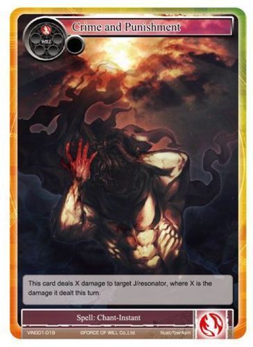 Crime and Punishment x4 VIN001-019 Force of Will Vingolf: Engage Knights - Picture 1 of 1