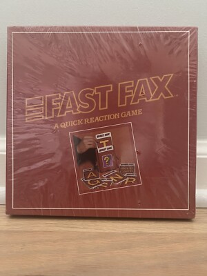 Sealed Vintage Fast Fax A Quick Reaction 1986 Game by Terry O'Brien Cards