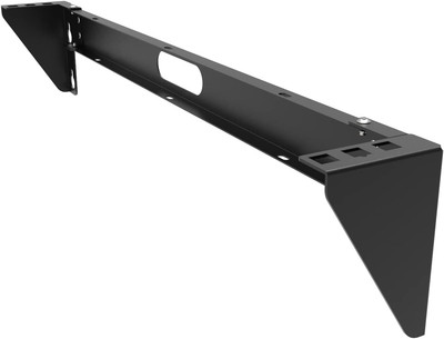 1U Vertical Wall Mount Rack - Foldable Patch Panel Bracket for 19 Inches 