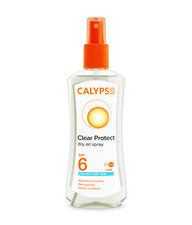 Calypso Clear Protection Dry Oil Wet Skin | Sunscreen SPF 6 | 200ml 36.40 per litre