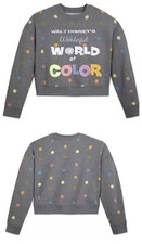 2023 DISNEY PARKS WONDERFUL WORLD OF COLOR SWEATSHIRT D100 Size M NEW SEMI CROP