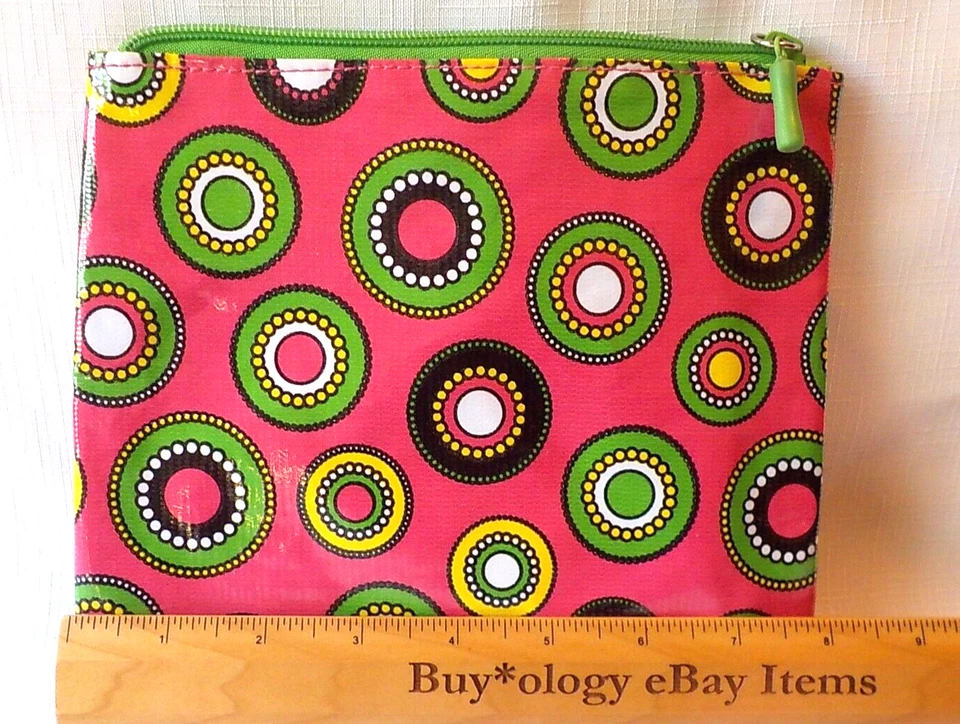 *Set of 2 Matching Main Street Collection Zippered Travel Makeup Cosmetic Bags - Image 3 of 4