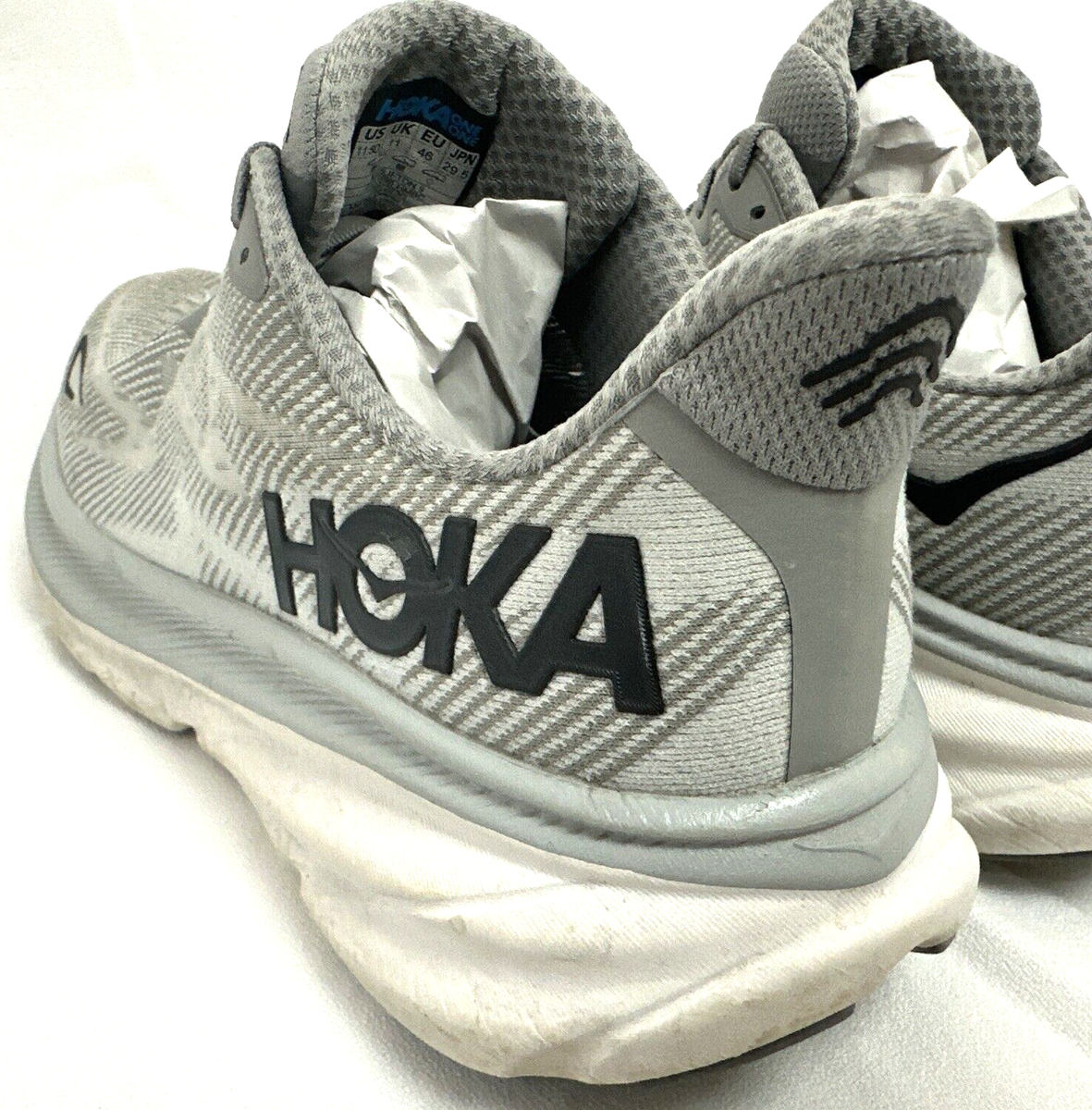 Hoka One One Mens Clifton 9 1127895 HMBC Gray Running Shoes