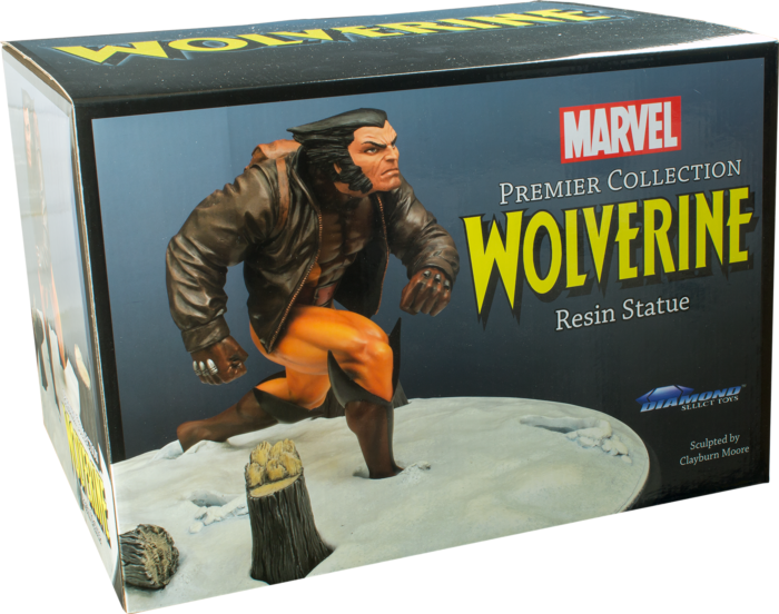 WOLVERINE in Snow Marvel Premier Collection statue, Clayburn Moore