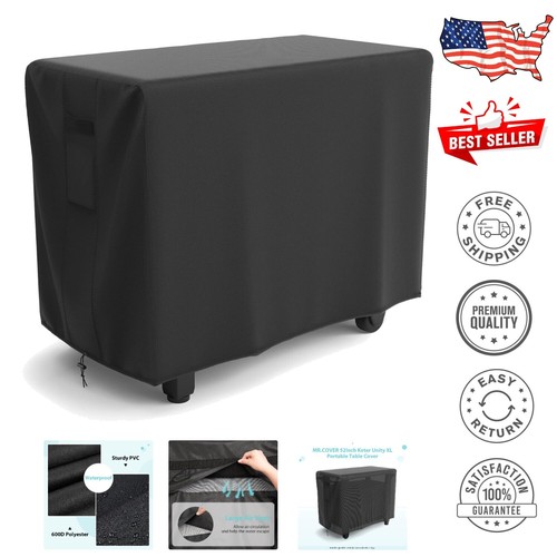 MaxAwe Outdoor-Abdeckung Für Keter Unity XL Tisch – 145x65x100 Cm, Wasserdicht & UV-beständig