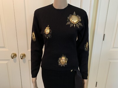 未使用✨ GIANFRANCO FERRE 　ヴァージンウールセットアップ　金釦 Vintage GianFranco Ferre Top w/ Skirt Set SZ 38 *MADE IN ITALY