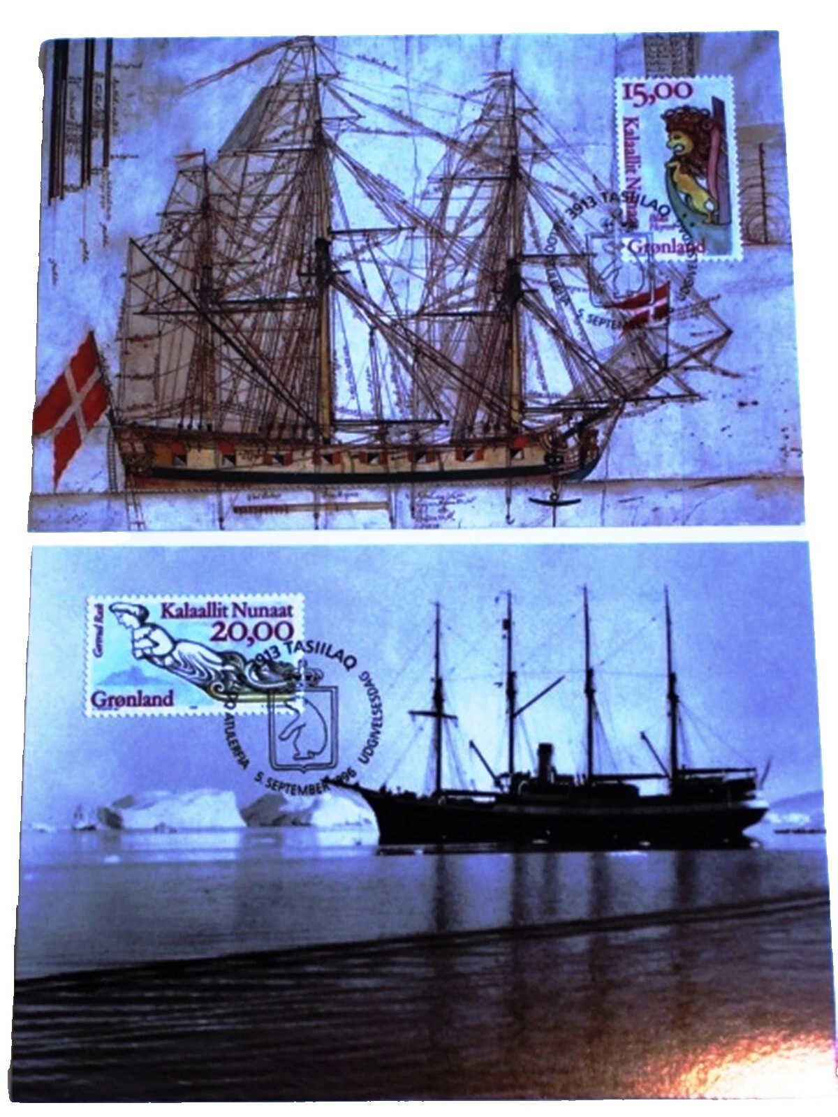 Sailing Decimal Used Greenlandic Stamps