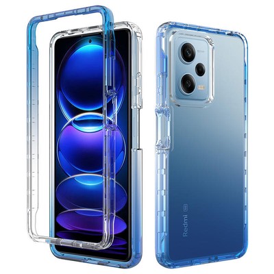 360 Protection Highly Transparent Gradient Color Case Cover For Xiaomi Shell