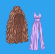 Moviestarplanet Exotic 2020 Prom Hair and Dress on USA Server