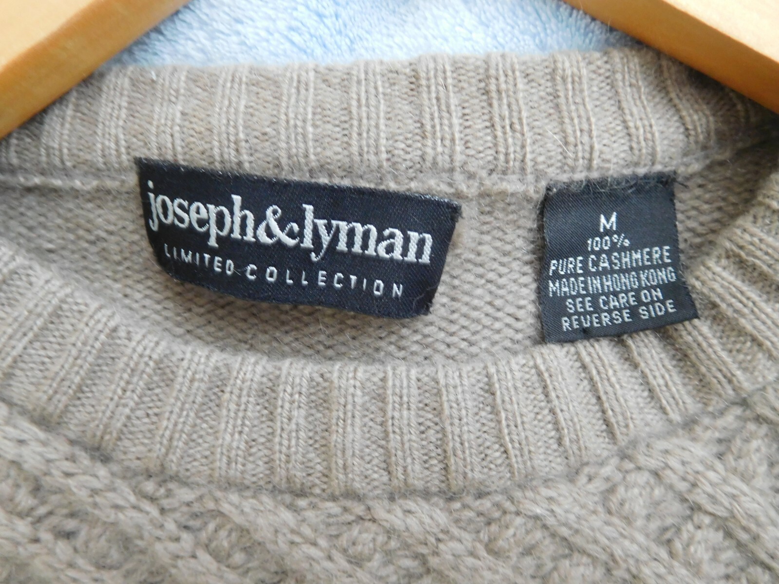 Joseph u0026amp; Lyman Limited Collection Menu0026#039;s Taupe Beige 100% Pure  Cashmere Sweater M | eBay